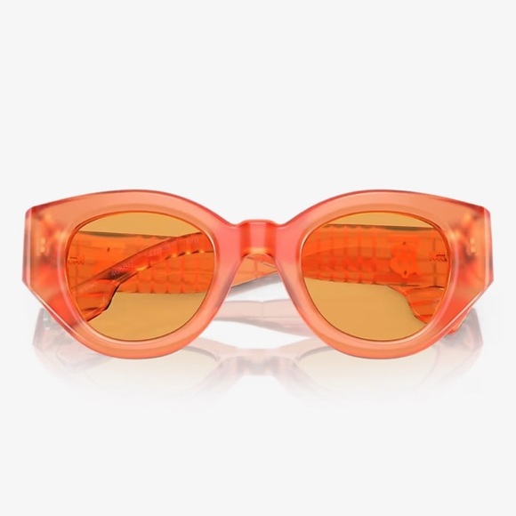 Burberry - translucent Orange frame Sunglasses B4390 - NWT - 47-25-140 - Picture 15 of 16